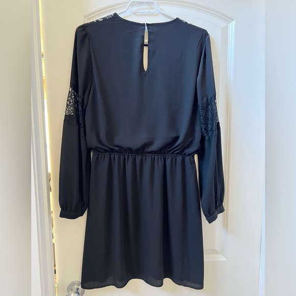 Express black dress, lace detail, size medium. - Picture 2 of 2